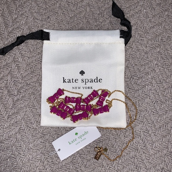Kate Spade "take a bow" baja long scatter necklace - Picture 3 of 16